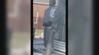 Caught homeless jerking off on the street