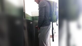Spying on hot guy Cruising and jerking off