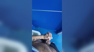 Pissing and shooting a load at the same time