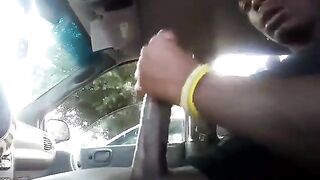 A quick orgasm in the car