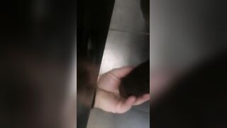 I got myself with a huge black cock in the bathroom