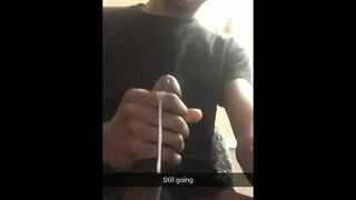 black stroking and shooting a huge load