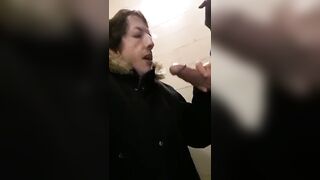 sucking off 20yo buddy in the stairwell