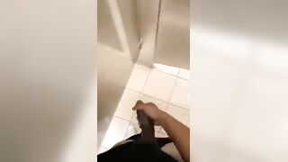 cruising in the public restroom with my anaconda