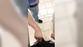 cruising in the public restroom with my anaconda