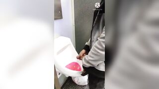 Found a jamaican guy masturbating at the bathroom airport
