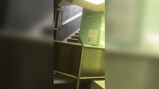 Caught a horny guy masturbating in front of me in a public toilet