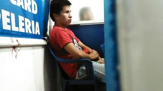 Caught a guy masturbating in a cyber cafe while watching porn