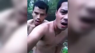guys fucking in the bushes