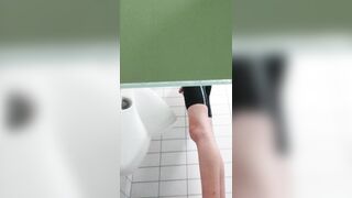 Cought despret Teen pissing