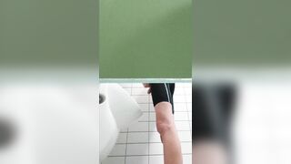 Cought despret Teen pissing