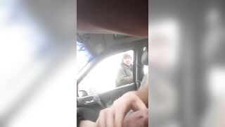 A stranger found me masturbating in the car
