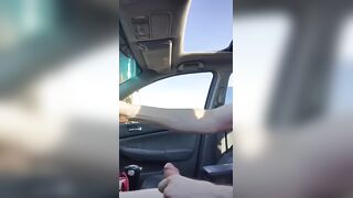 caught masturbating by a trucker