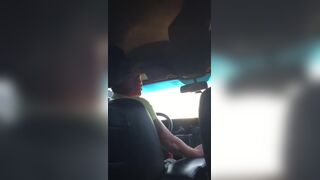 Young uber driver wants to grab my huge cock