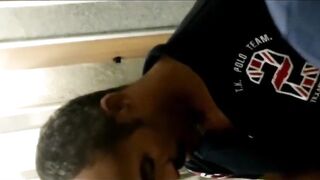 Caught a guy showing his cock and masturbating at a urinal