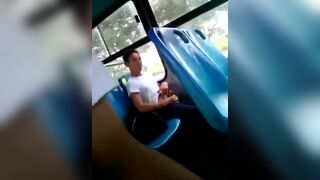 Caught a guy masturbating in a public bus