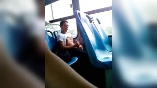Caught a guy masturbating in a public bus