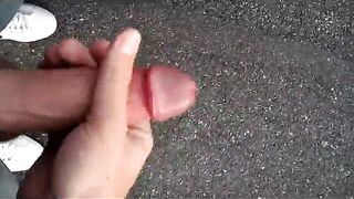 Masturbating on the street next to my car