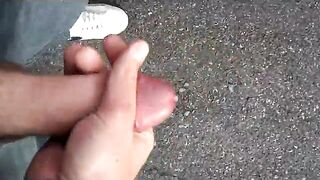 Masturbating on the street next to my car