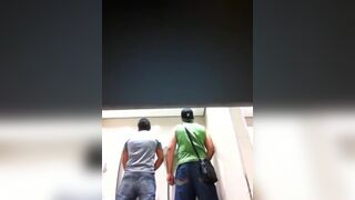 Caught some guys masturbating in the urinals